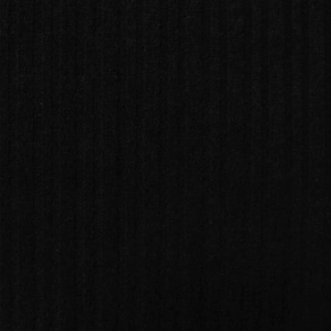 100% Polyester Chunky Knit Fabric, 325 gsm, 160 cm — Black