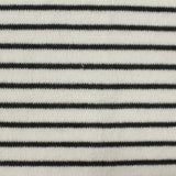 Black Horizontal-Stripe Chunky Knit, Polyester