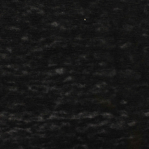 Black Marl Jersey Knit, Cotton, 125 gsm