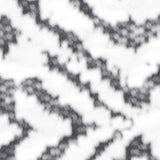 Black Geometric-Diamond Chunky Knit, Cotton-Poly — texture