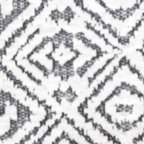 Black Geometric-Diamond Chunky Knit, Cotton-Poly, 254 gsm