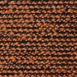 Orange Horizontal-Stripe Chunky Knit, Viscose-Poly