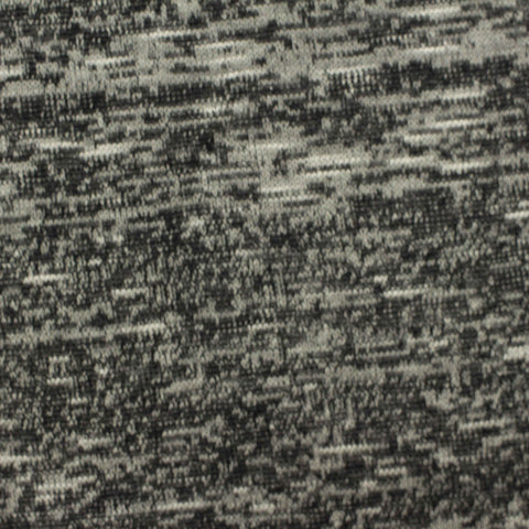 Black Heathered-Marl Chunky Knit, Viscose-Poly, 155 gsm