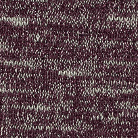 Burgundy Marl Chunky Knit, Viscose-Poly, 185 gsm