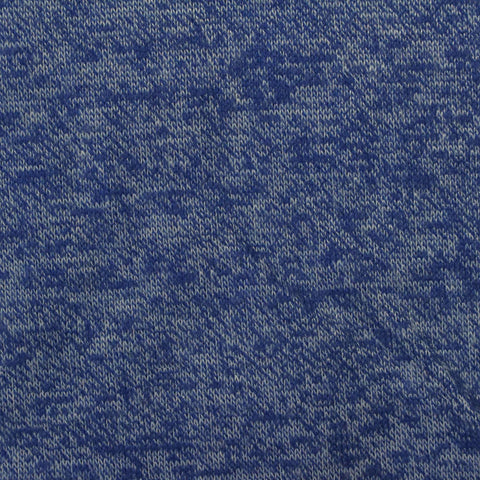 Blue Marl Chunky Knit, Cotton-Poly, 189 gsm