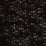 Dark Red Textured Chunky Knit, Viscose-Poly