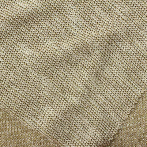 Light Beige Marl Chunky Knit, Poly-Viscose, 184 gsm