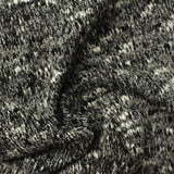 Black Marl Chunky Knit, Viscose-Poly