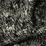 Black Marl Chunky Knit, Viscose-Poly — texture