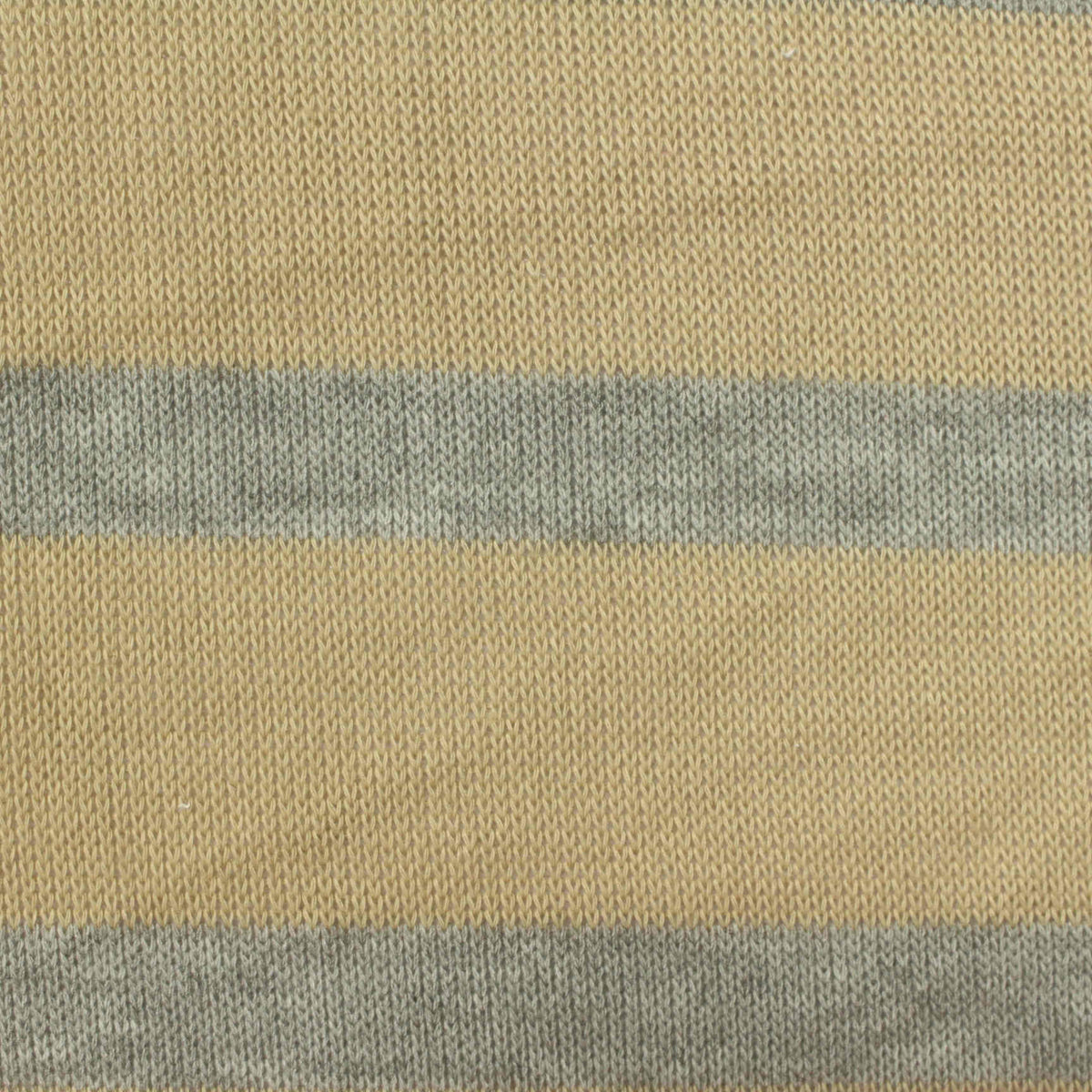 Beige Horizontal-Stripe Chunky Knit, Poly-Viscose, 192 gsm