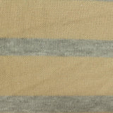 Beige Horizontal-Stripe Chunky Knit, Poly-Viscose