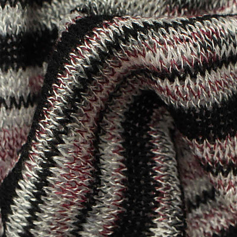Black Marl Chunky Knit, Poly-Viscose, 190 gsm