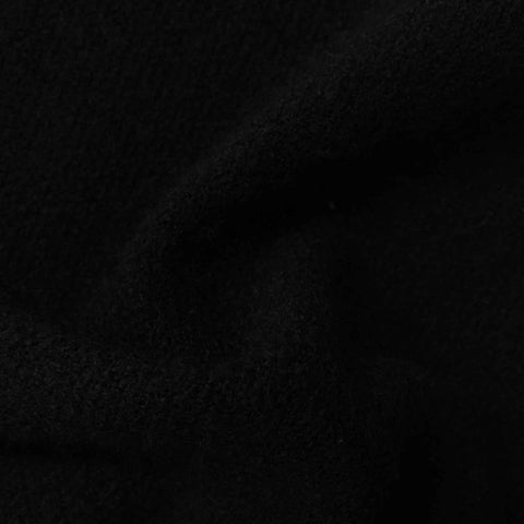 100% Acrylic Chunky Knit Fabric, 333 gsm, 155 cm — Black