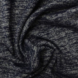 Navy Marl Chunky Knit, Viscose-Poly