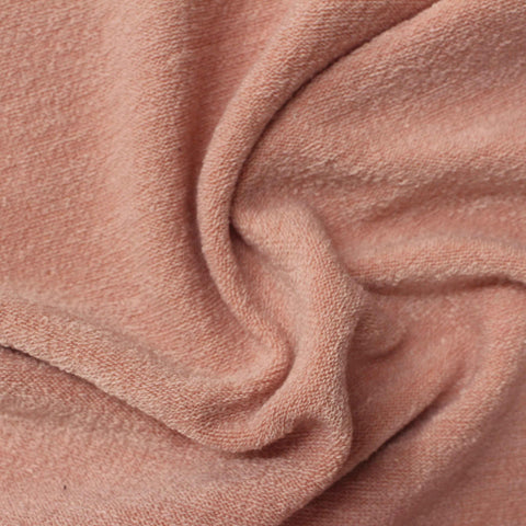 Peach Marl Jersey Knit, Polyester, 235 gsm
