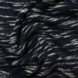 Navy Marl Chunky Knit, Poly-Viscose