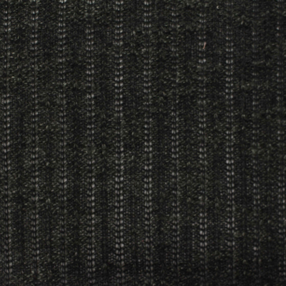 Dark Grey Vertical-Stripe Chunky Knit, Polyester