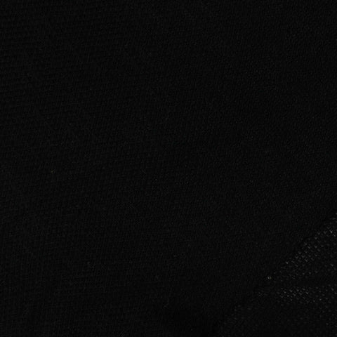 100% Viscose Chunky Knit Fabric, 157 gsm, 115 cm — Black