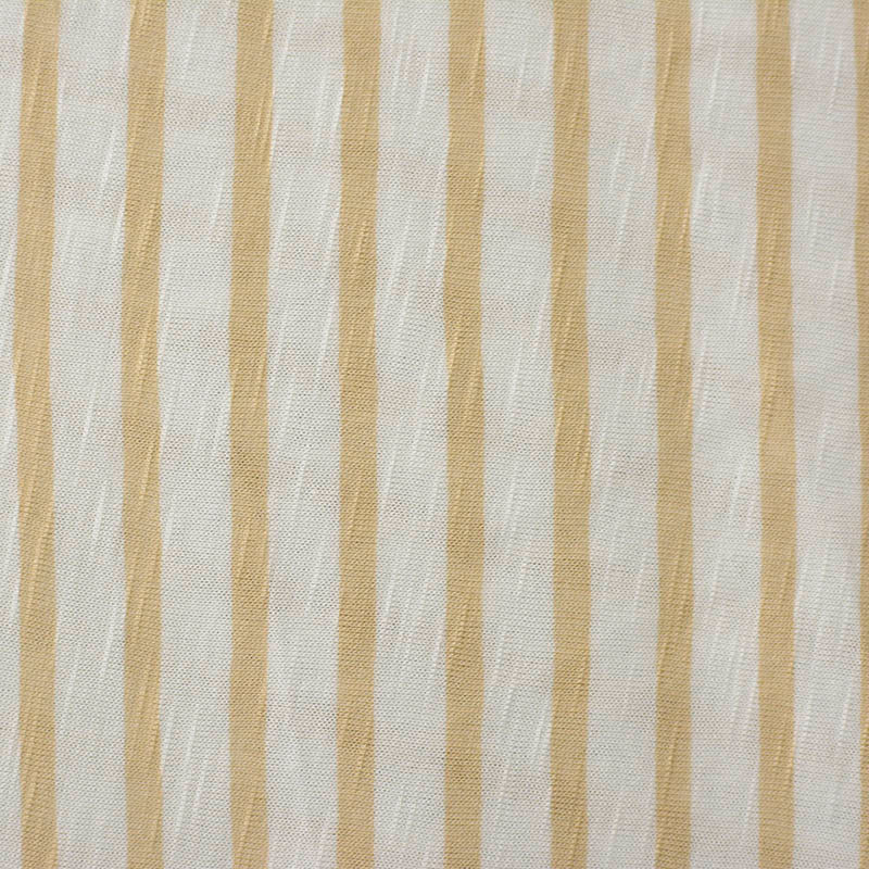 Tan Stripe Jersey Knit, Viscose