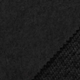 100% Polyester French Terry Fabric, 295 gsm, 165 cm — Black