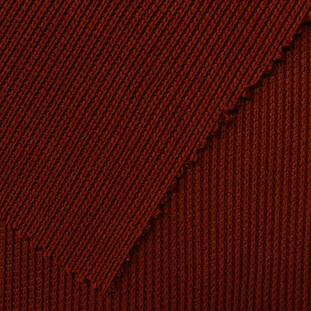 100% Polyester Rib Knit Fabric, 320 gsm, 200 cm — Red