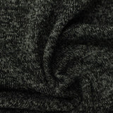 Black Heathered-Marl French Terry, Polyester