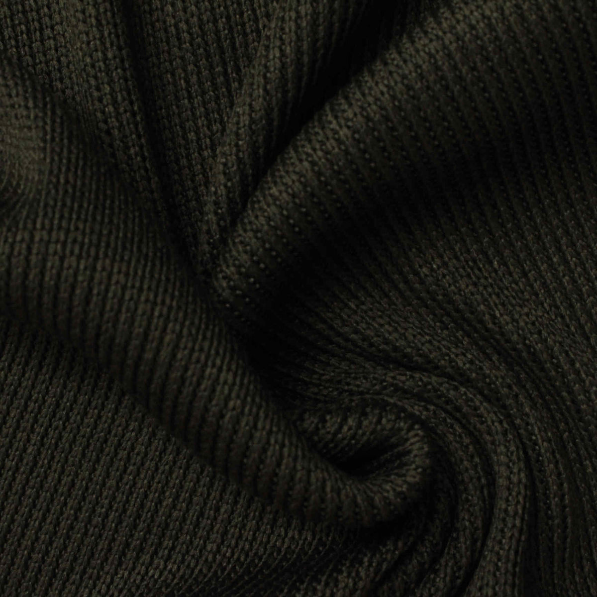 100% Polyester Rib Knit Fabric, 365 gsm, 200 cm — Green