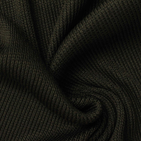 100% Polyester Rib Knit Fabric, 365 gsm, 200 cm — Green