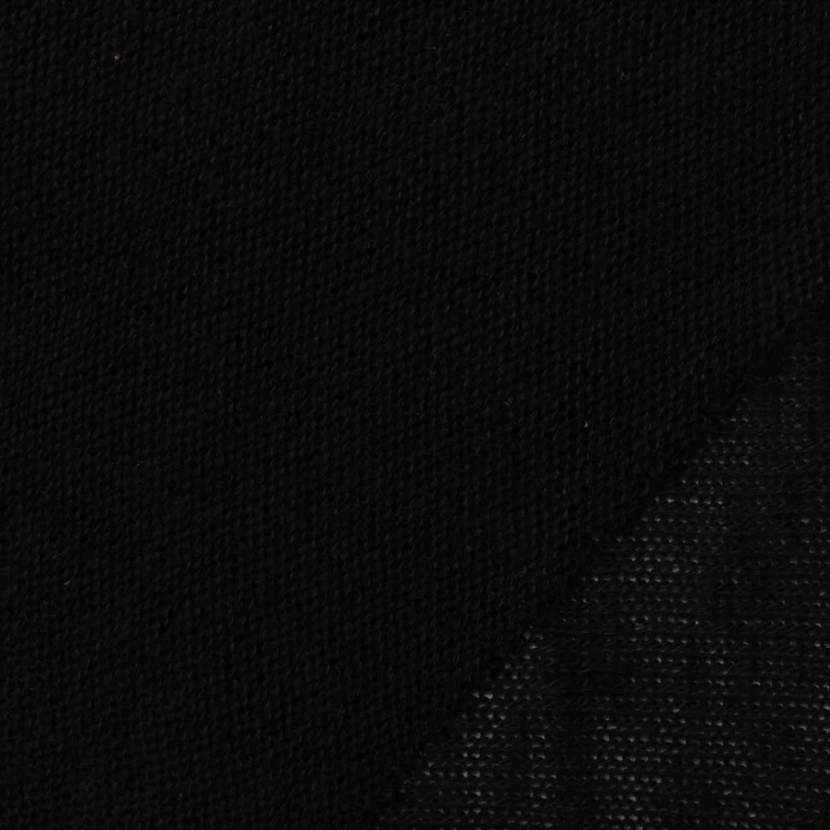 Slub Viscose Polyester Stretch Chunky Knit Fabric, 150 gsm, 150 cm — Black