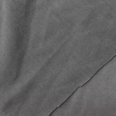 Polyester Stretch Chunky Knit Fabric, 183 gsm, 165 cm — Grey