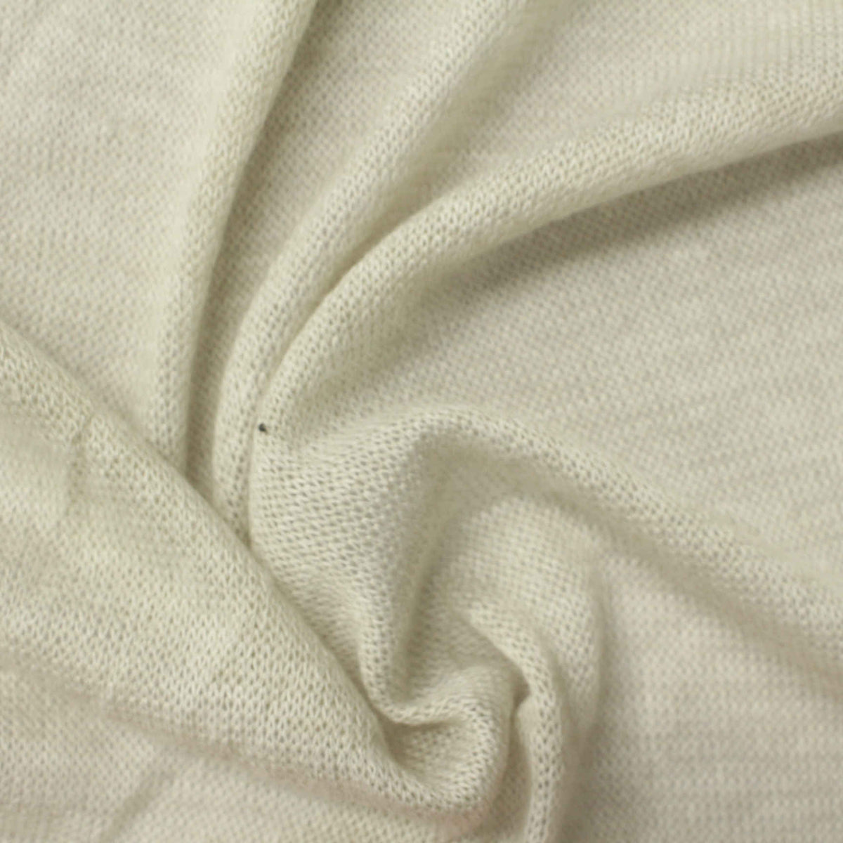 Light Beige Marl Chunky Knit, Viscose-Poly, 120 gsm