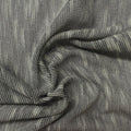 Slub 100% Polyester Chunky Knit Fabric, 120 gsm, 150 cm — Black