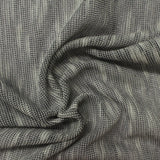 Slub 100% Polyester Chunky Knit Fabric, 120 gsm, 150 cm — Black
