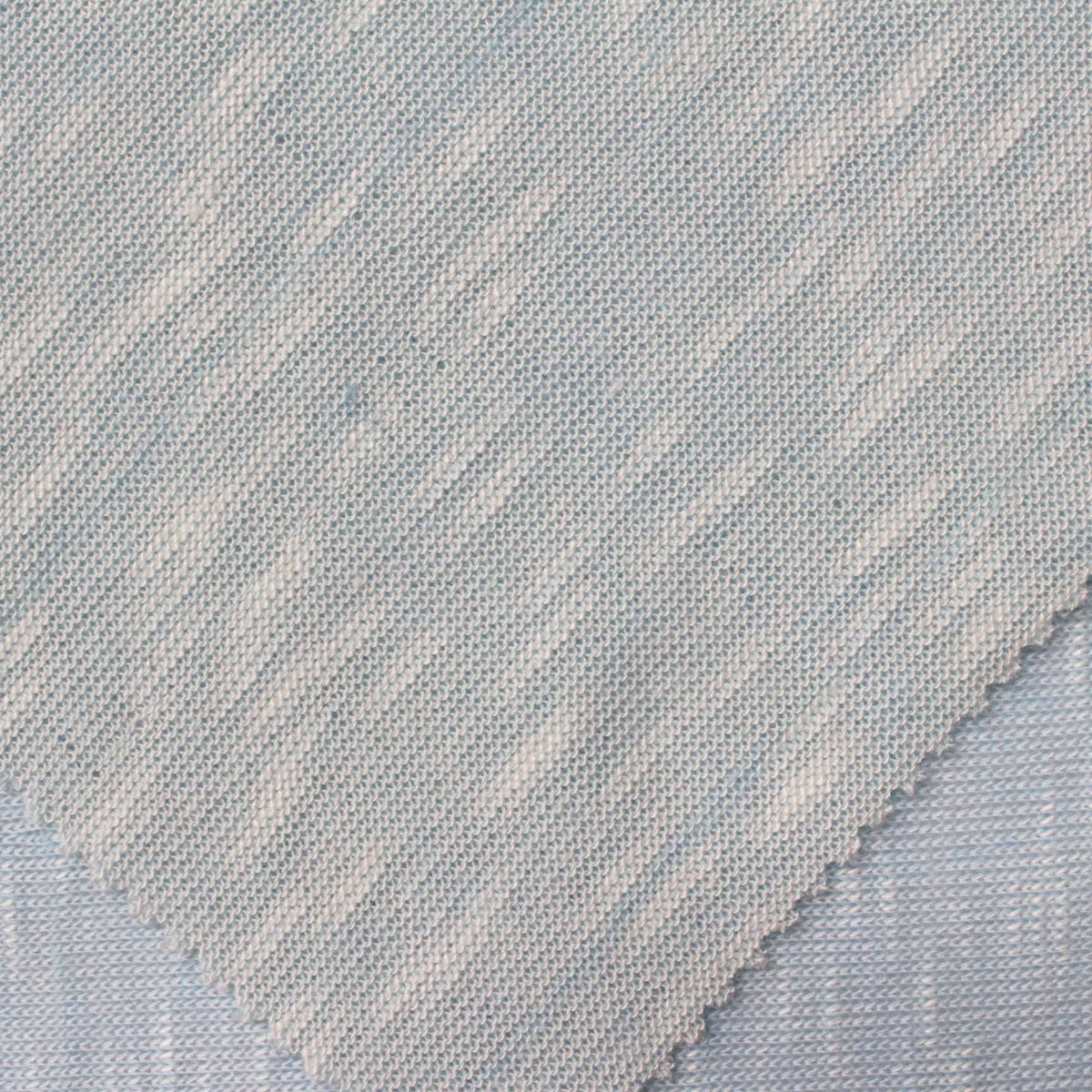 Light Blue Heathered-Marl Chunky Knit, Viscose-Poly, 180 gsm