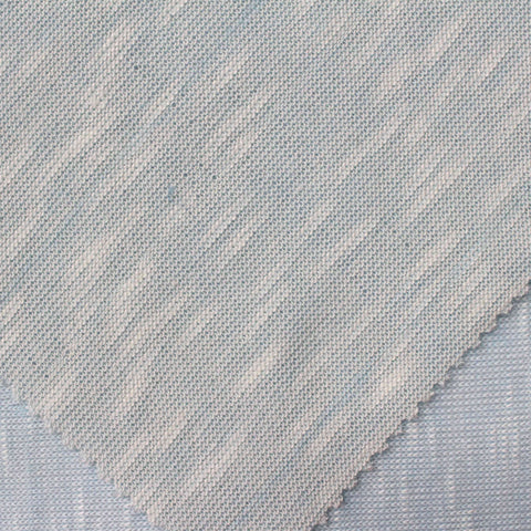 Light Blue Heathered-Marl Chunky Knit, Viscose-Poly, 180 gsm
