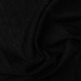 Polyester Stretch Chunky Knit Fabric, 160 gsm, 160 cm — Black