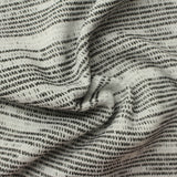 Black Horizontal-Stripe Chunky Knit, Polyester