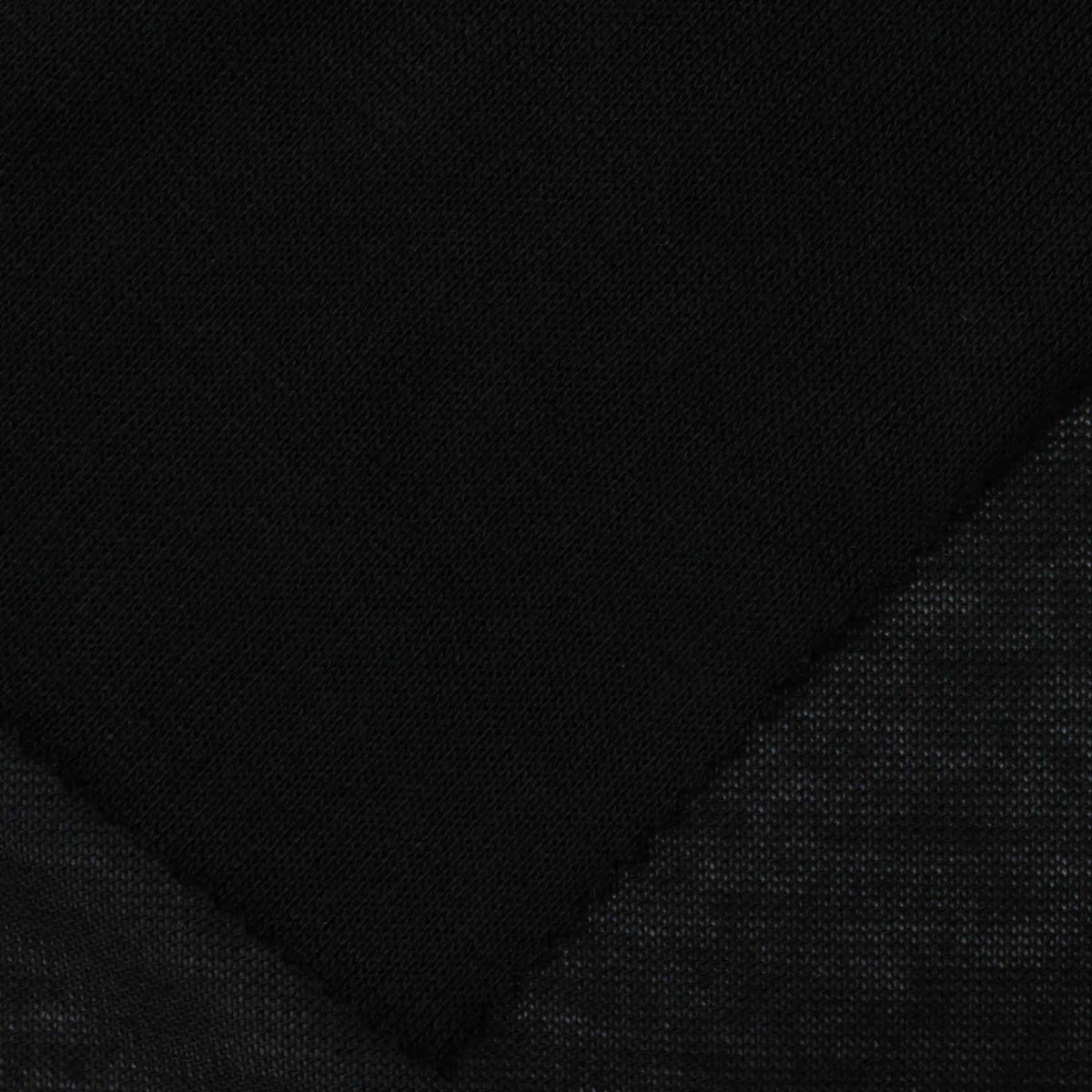 Polyester Stretch Chunky Knit Fabric, 160 gsm, 160 cm — Black, ref EF-220063
