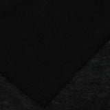Polyester Stretch Chunky Knit Fabric, 160 gsm, 160 cm — Black