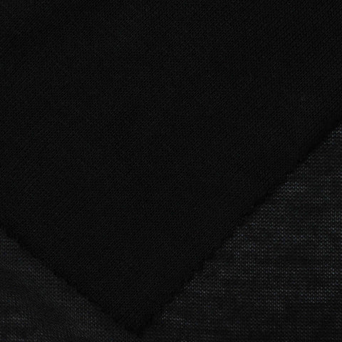 Polyester Stretch Chunky Knit Fabric, 160 gsm, 160 cm — Black, ref EF-220063