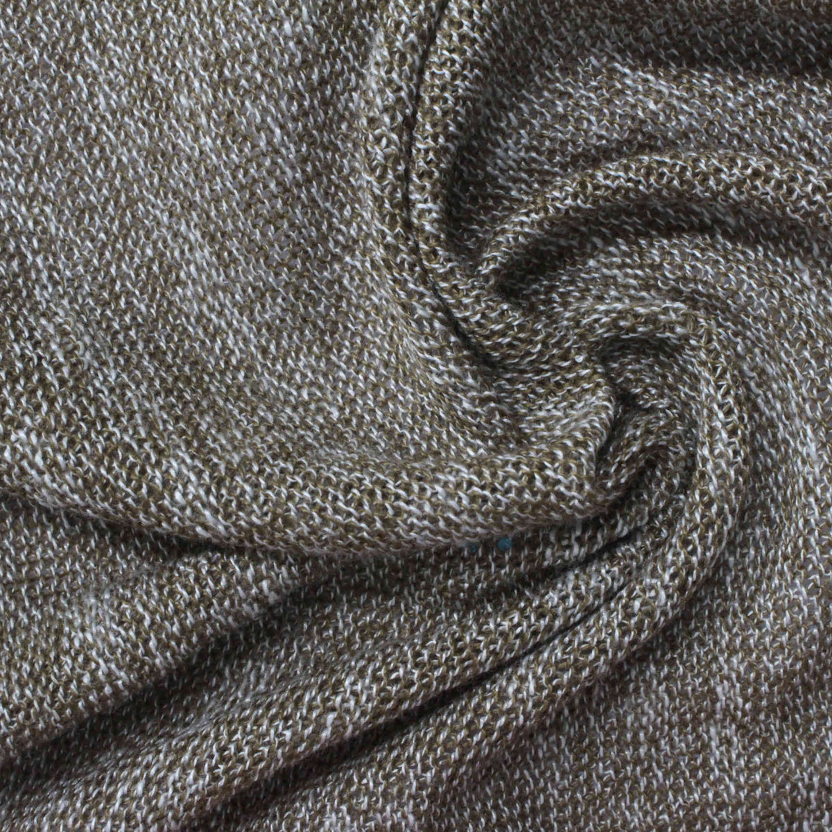 Brown Heather Chunky Knit, Poly-Viscose