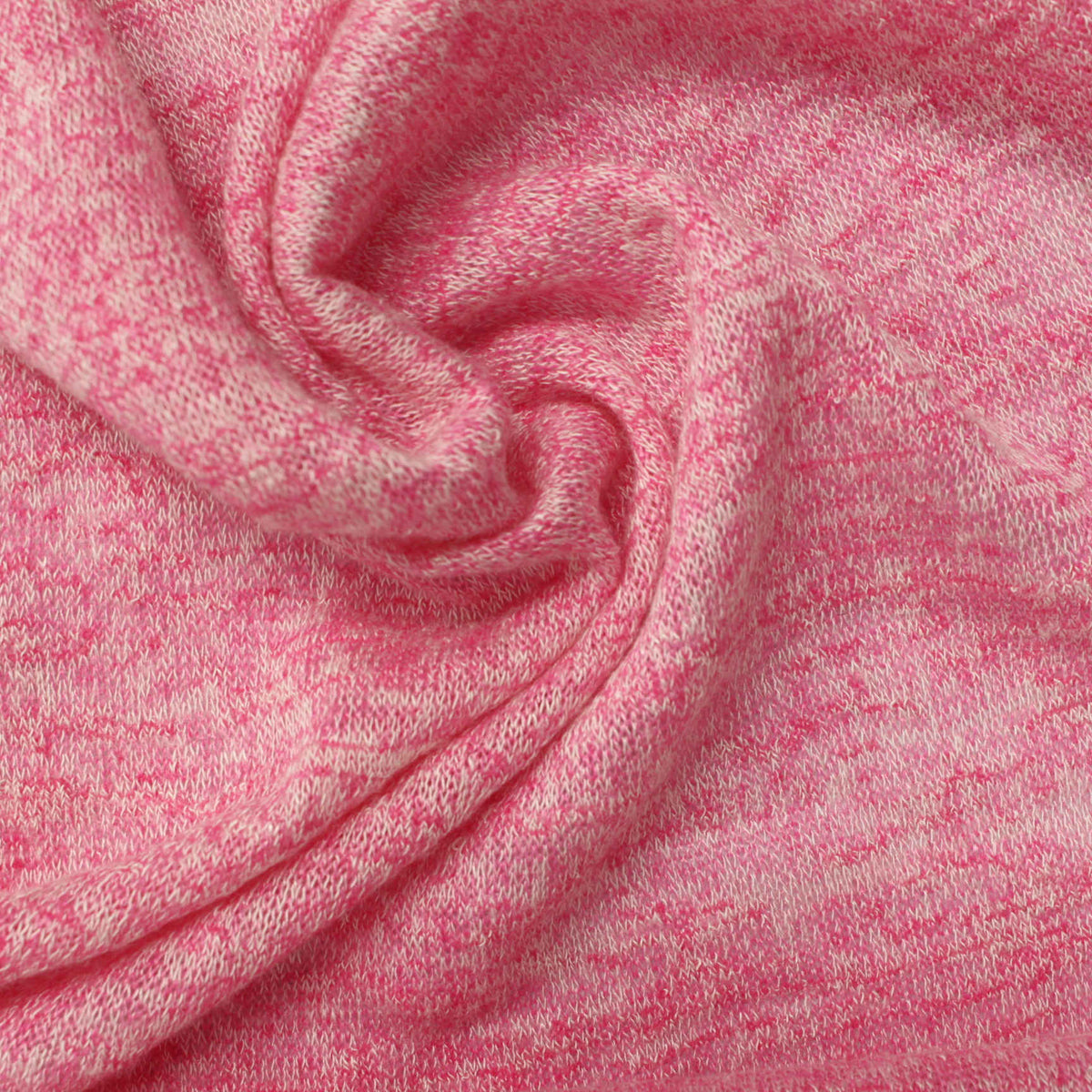 Pink Marl Chunky Knit, Viscose-Poly, 150 gsm