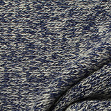 Blue Marl Chunky Knit, Viscose-Poly — texture