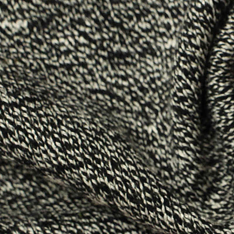 Black Marl Chunky Knit, Viscose, 295 gsm