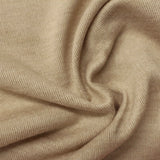 Polyester Stretch Chunky Knit Fabric, 218 gsm, 145 cm — Beige