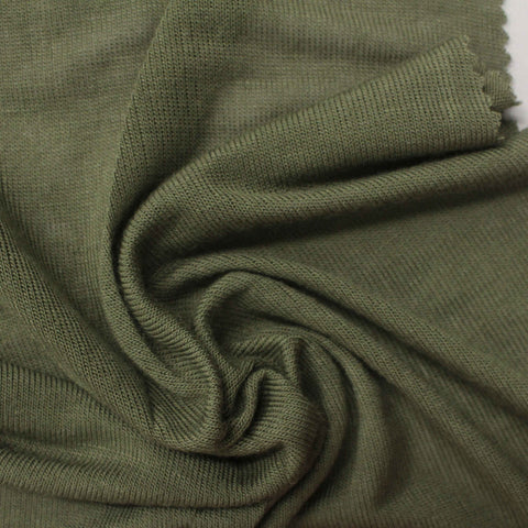 Viscose Stretch Jersey Knit Fabric, 96 gsm, 165 cm — Green