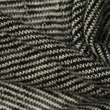 Polyester Viscose Chunky Knit Fabric, 125 gsm, 170 cm — Black — texture