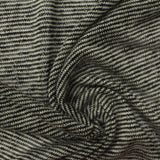 Polyester Viscose Chunky Knit Fabric, 125 gsm, 170 cm — Black