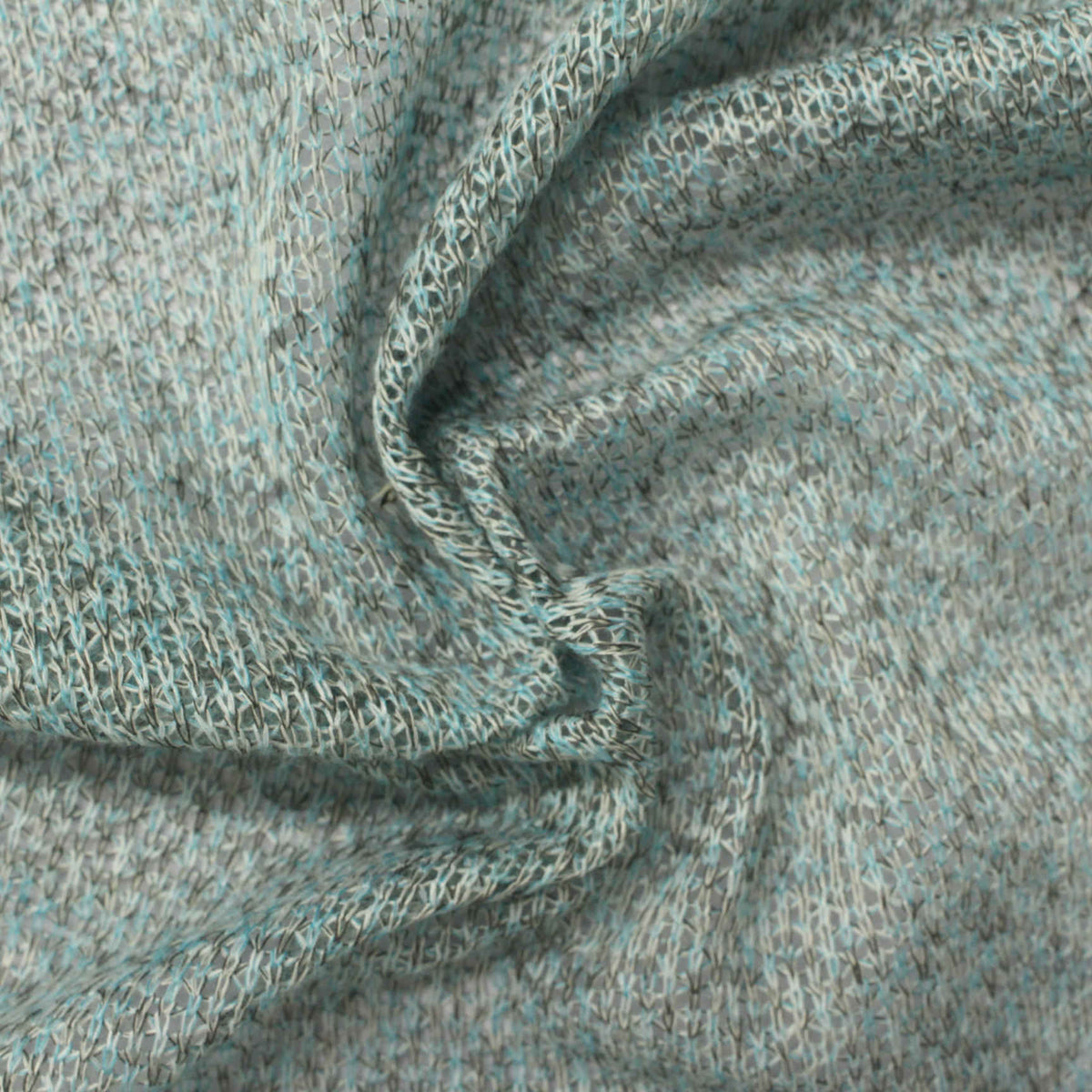 Heathered Grey Marl Chunky Knit, Polyester, 110 gsm