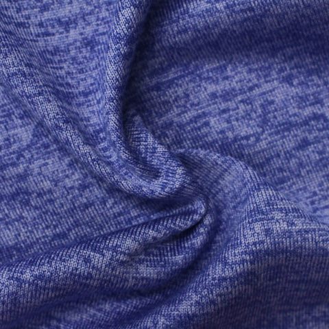 Blue Marl Chunky Knit, Polyester, 260 gsm